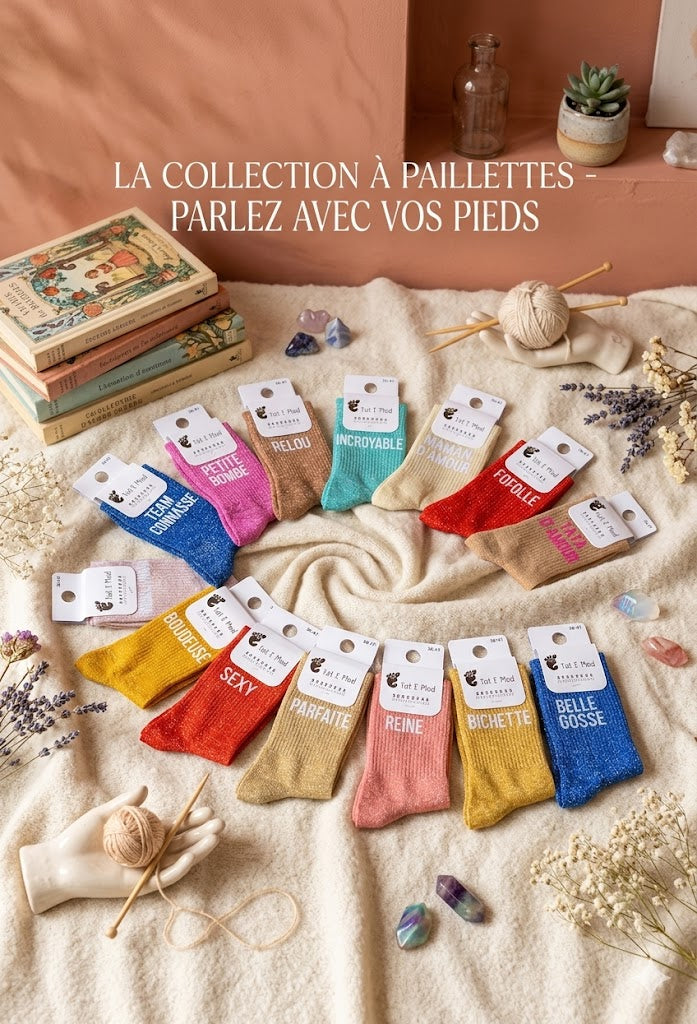 Collection chaussettes  à  Paillettes