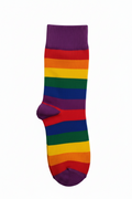 Chaussettes rayures multicolores
