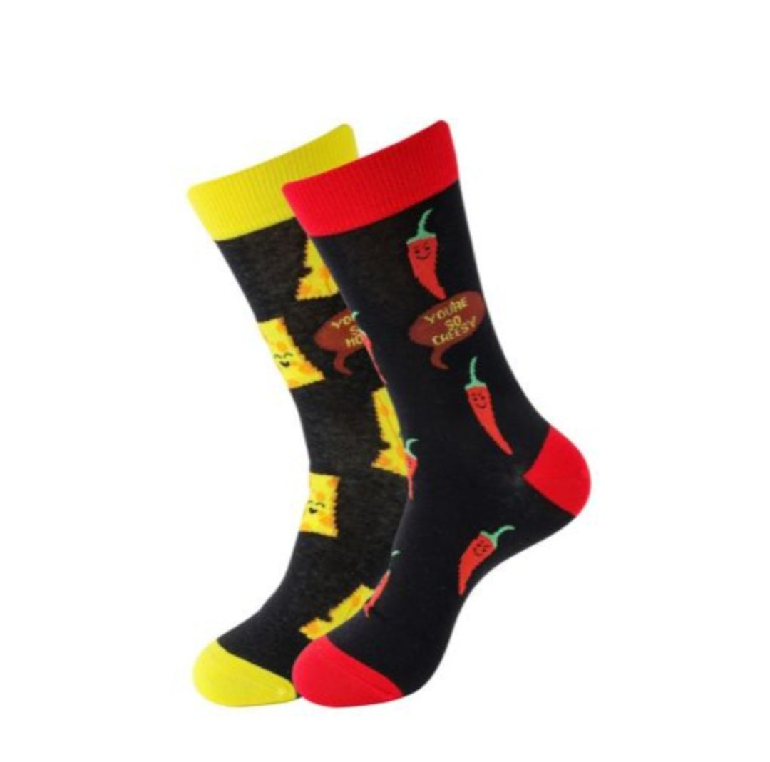Chaussettes fromages/piments