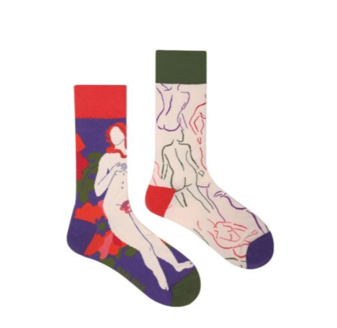 Chaussettes tableaux peintures