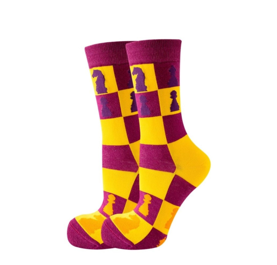 Chaussettes échecs