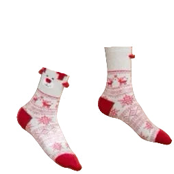 Chaussettes ours beige
