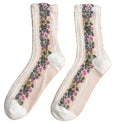 Chaussettes belles fleurs