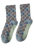 Chaussettes losanges gris