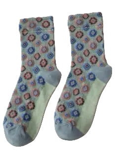 Chaussettes losanges gris
