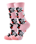 Chaussettes chats coeurs