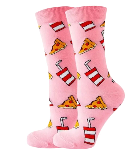 Chaussettes pizzas/boissons