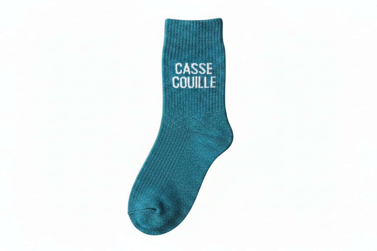 Chaussettes à paillettes CASSE COUILLE