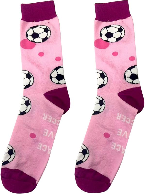 Chaussettes football rose