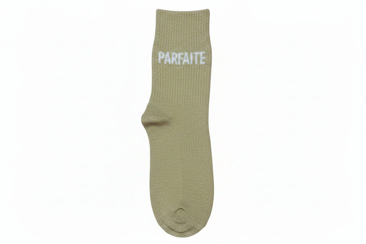 Chaussettes à paillettes PARFAITE BEIGE